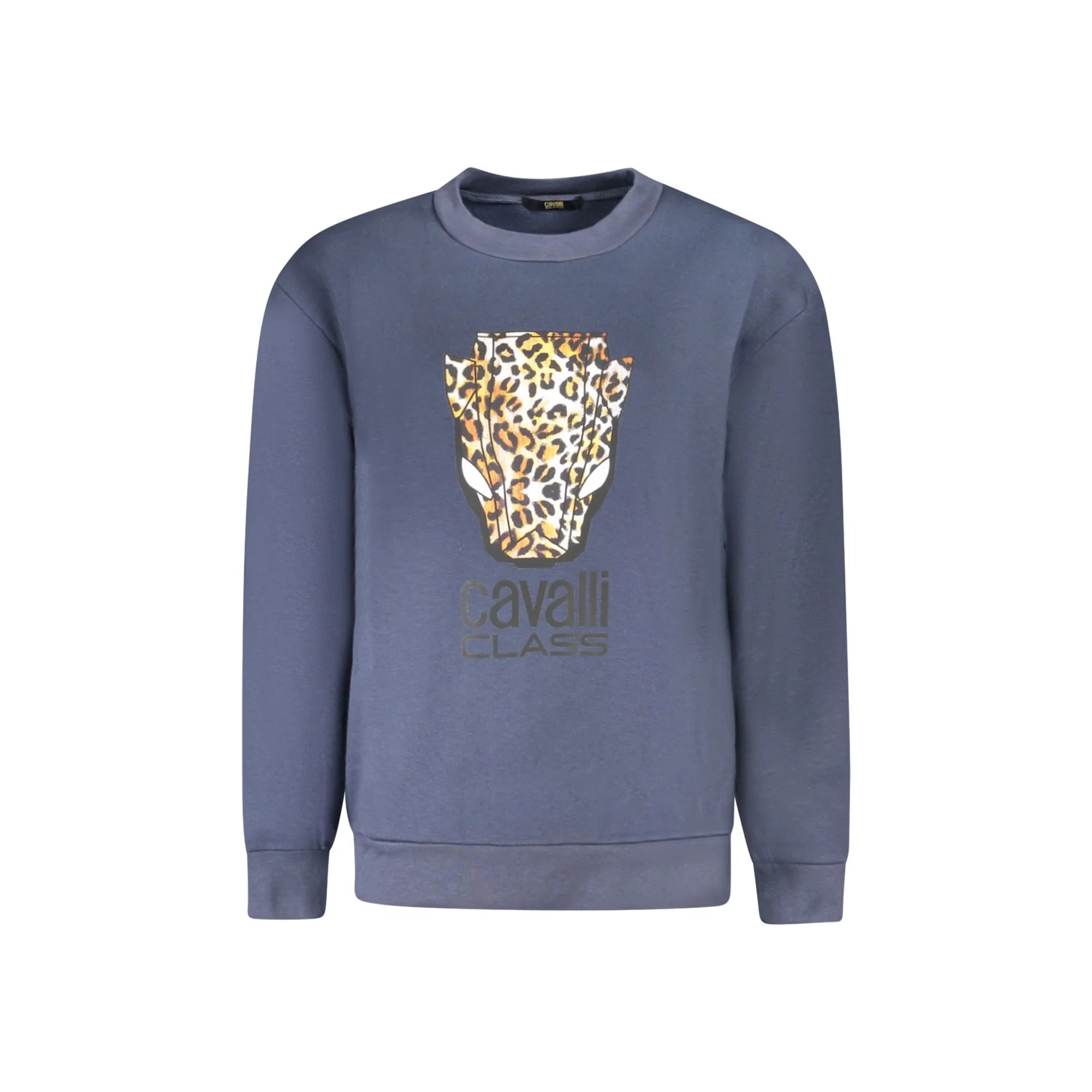 Cavalli Class Felpa Donna Blu Girocollo con Logo Felpe - foto prodotto