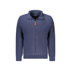 Norway 1963 Felpa Uomo Blu Zip Pile Tasche Ricamo Logo