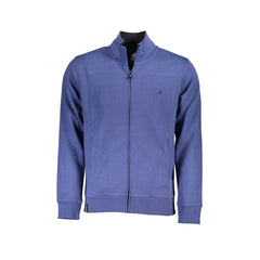 U.S. Grand Polo Felpa Maniche Lunghe Uomo Blu Zip Ricamo