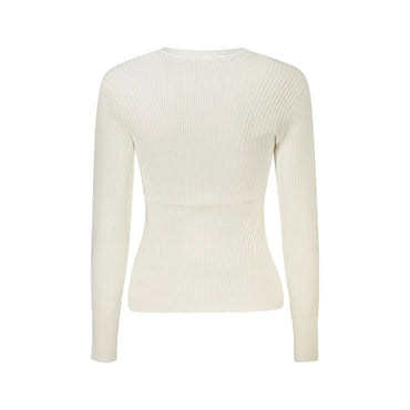 Guess Jeans Maglia Donna Bianca Logo Maglie bianco - vista 2