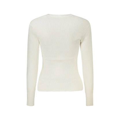 Guess Jeans Maglia Donna Bianca Logo Maglie bianco - vista 2