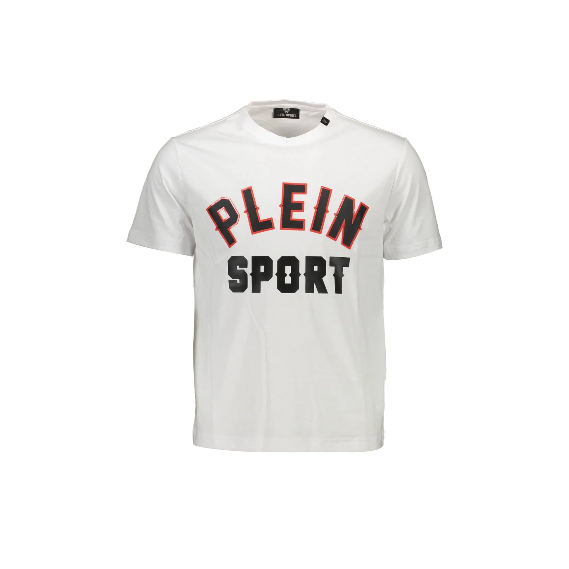 PLEIN SPORT T-Shirt Maniche Corte Uomo Bianca Logo Bianco - foto prodotto