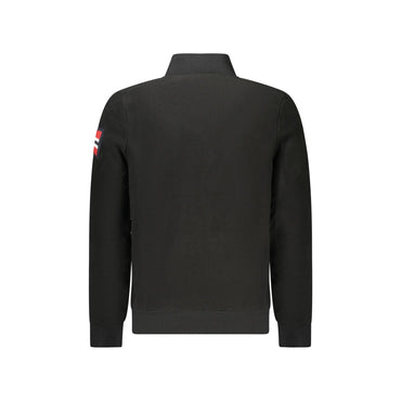 Norway 1963 Felpa Uomo Nero Zip Pile Tasche Ricamo Logo Felpe - vista 2