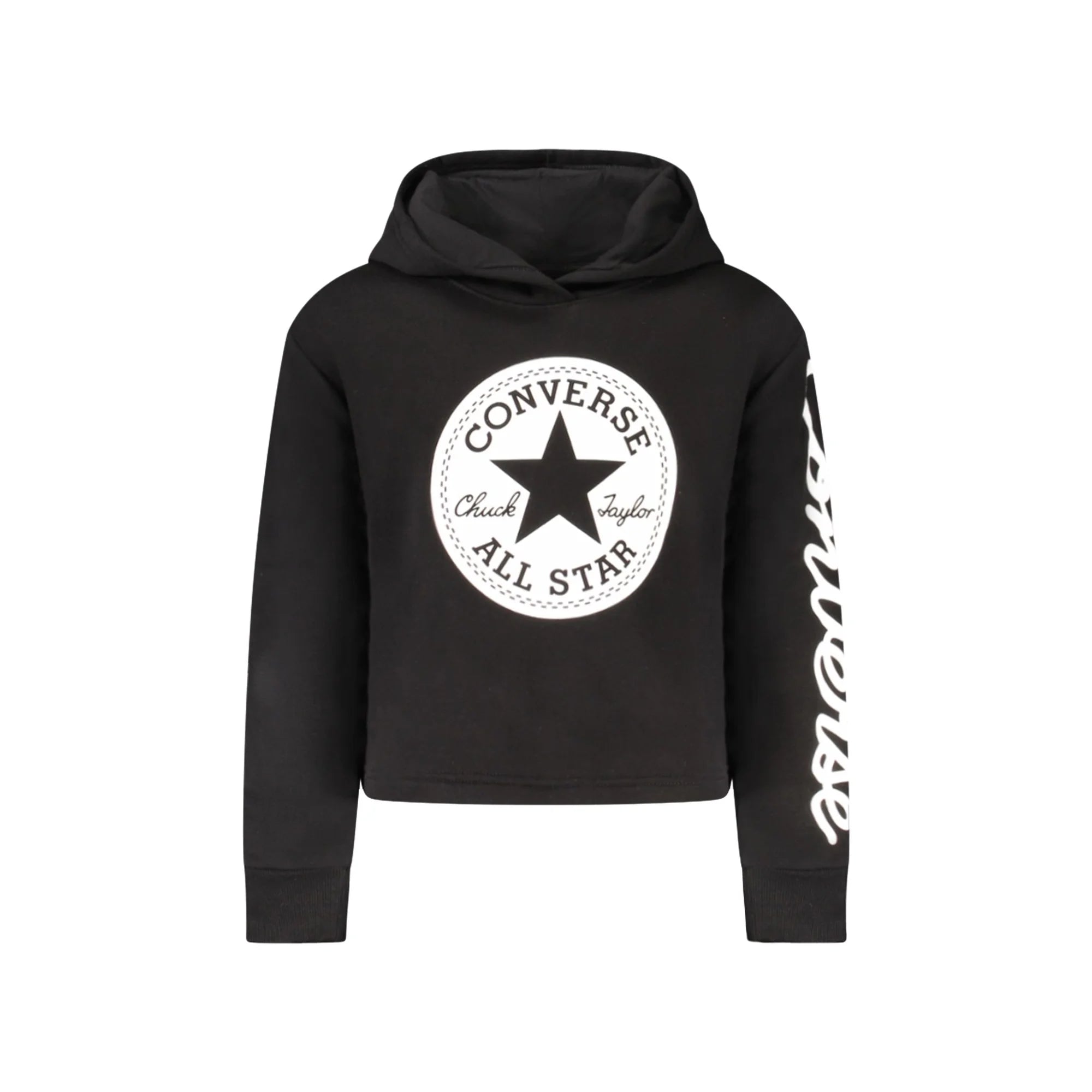 CONVERSE FELPA SENZA ZIP BAMBINA NERO