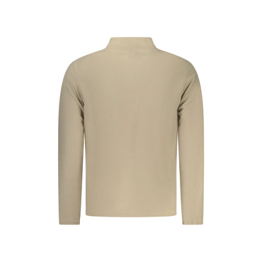 U.S. Grand Felpa Uomo Beige Mezza Zip Pile Ricamo Logo Felpe - vista 2