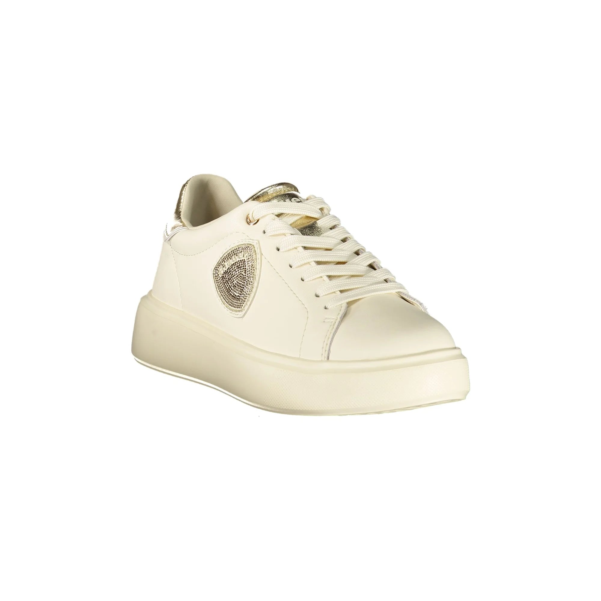 Blauer Sneakers donna beige