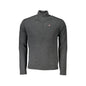 Napapijri Maglione Uomo Grigio Mezzo Zip Ricamo Maglie - foto prodotto