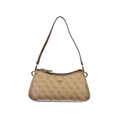 Guess Jeans Borsa a Spalla Donna beige Stampa Logo