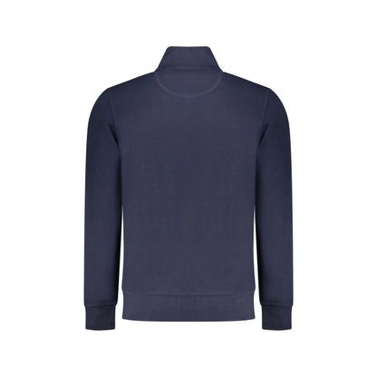 North Sails Felpa Uomo Blu Zip Garzata Tasche Logo Felpe - vista 2