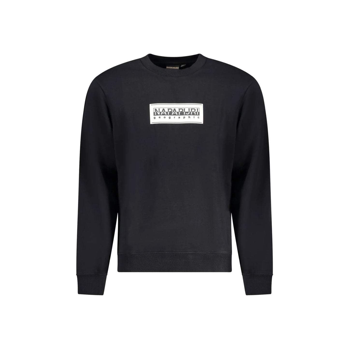 Napapijri Felpa Uomo Nera Girocollo Relaxed Fit Logo Felpe Nero - foto prodotto
