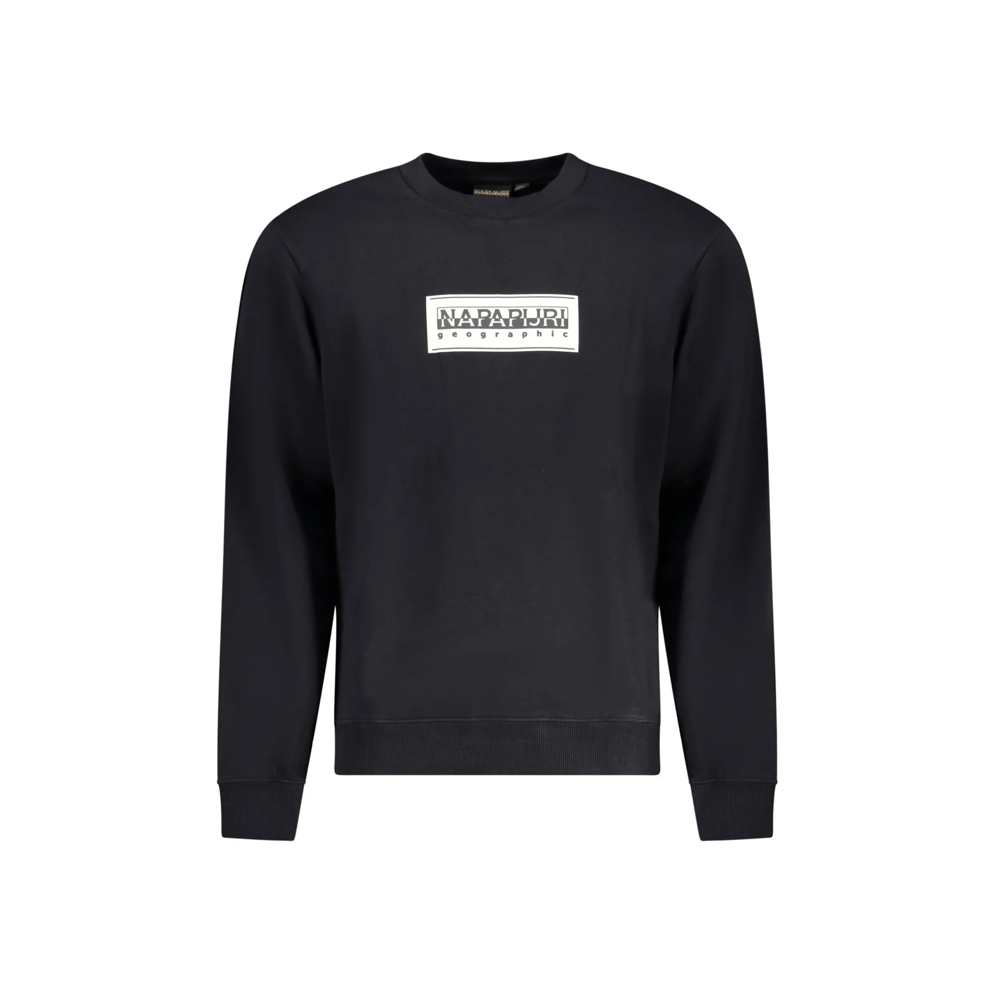 Napapijri Felpa Uomo Nera Girocollo Relaxed Fit Logo Felpe Nero - foto prodotto