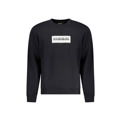Napapijri Felpa Uomo Nera Girocollo Relaxed Fit Logo Felpe Nero - foto prodotto