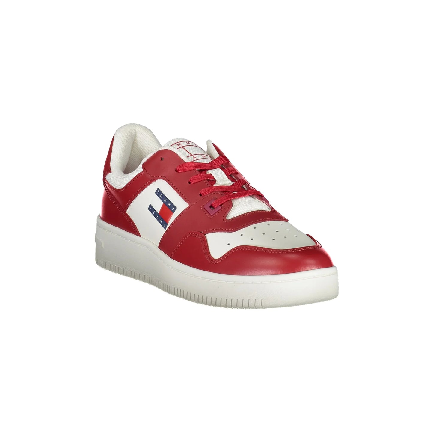 Tommy Hilfiger Sneakers Uomo Rosse Stampa Logo rosso - vista 2