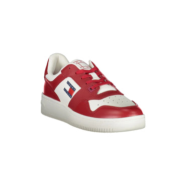 Tommy Hilfiger Sneakers Uomo Rosse Stampa Logo rosso - vista 2