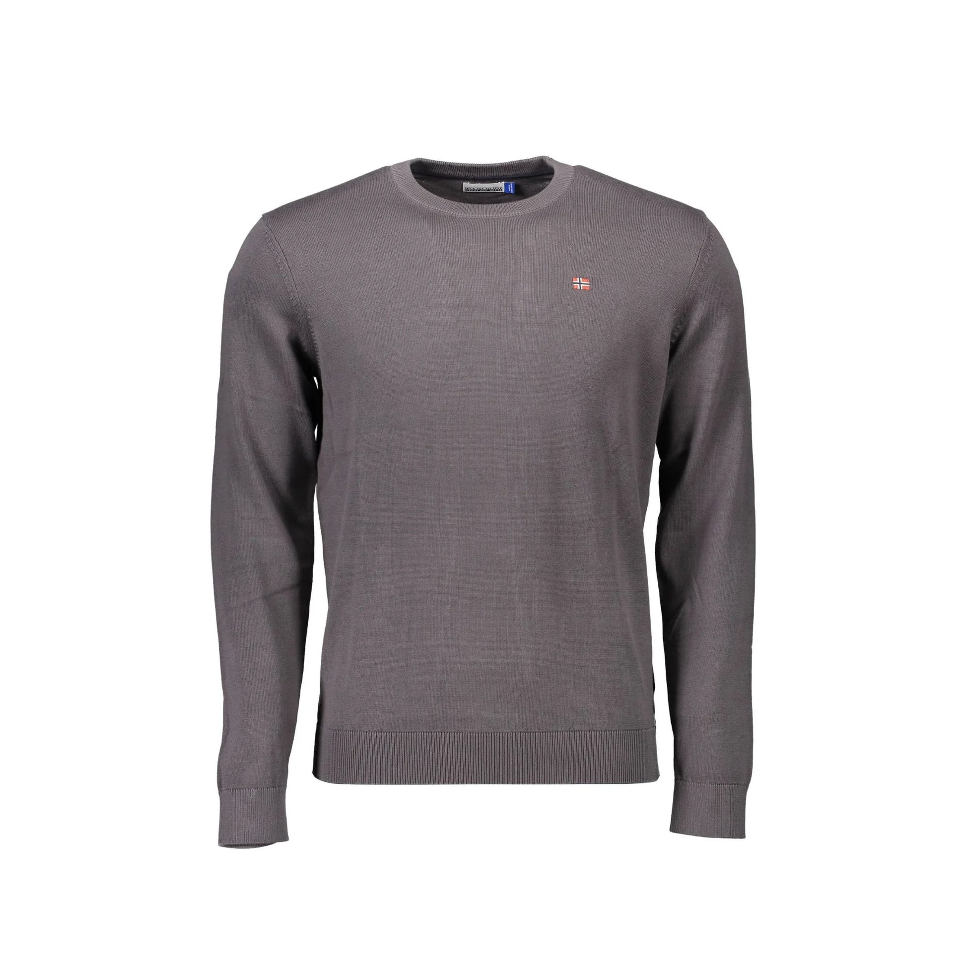 Napapijri Maglia Uomo Grigia Girocollo Maniche Lunghe Maglie Grigio - foto prodotto