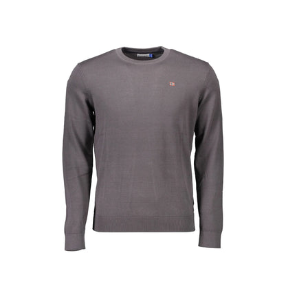 Napapijri Maglia Uomo Grigia Girocollo Maniche Lunghe Maglie Grigio - foto prodotto