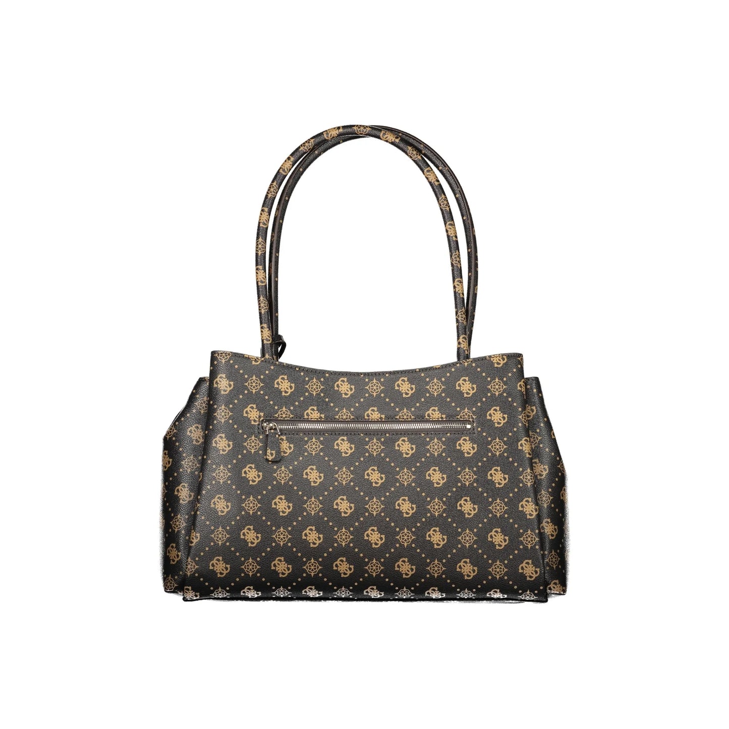 Guess Jeans Borsa a Spalla Donna Marroni Stampa Logo Borse - vista 2