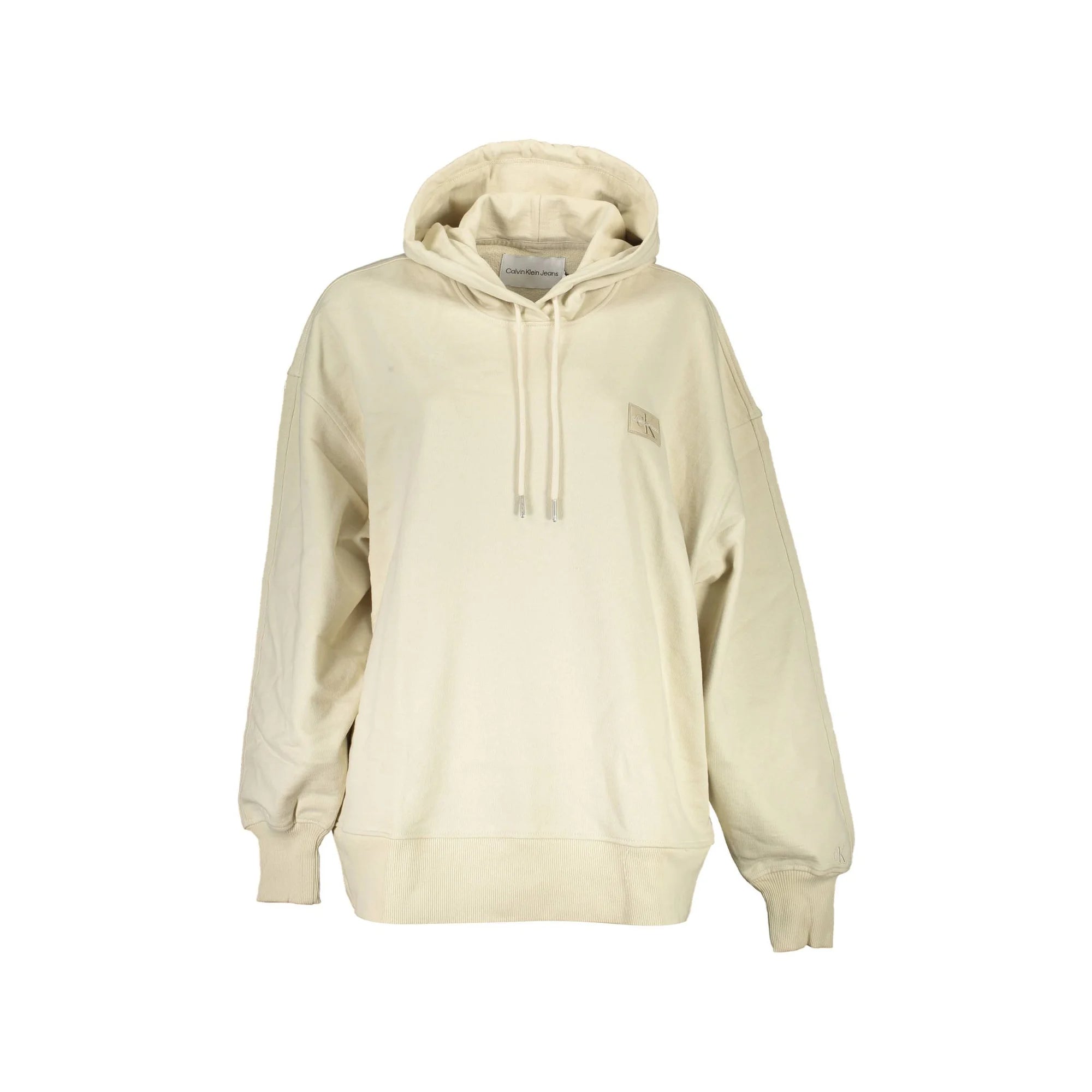 Calvin Klein Felpa Maniche Lunghe Donna Beige Logo Felpe - foto prodotto