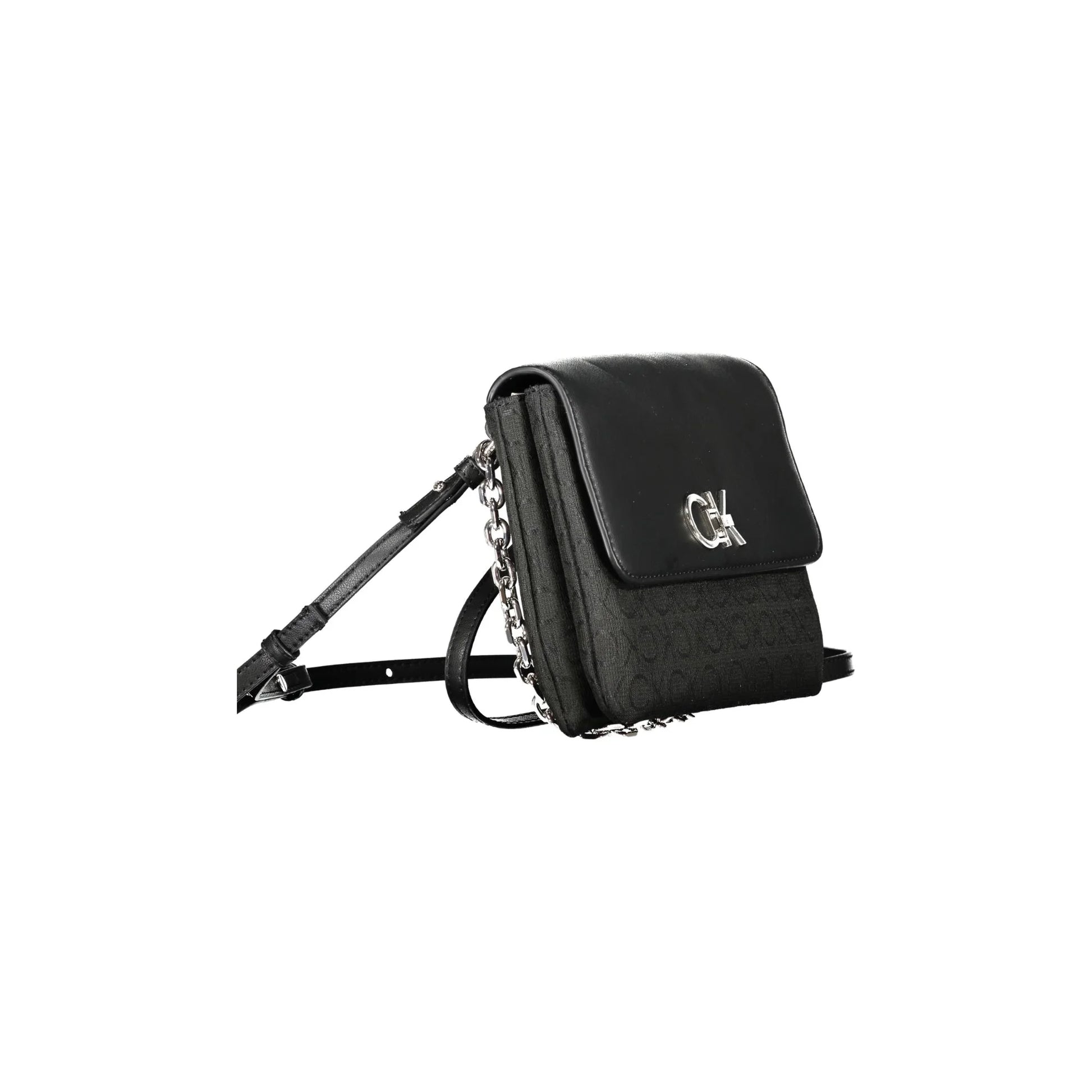 Calvin Klein Borsa Donna Nera con Manico in Catena e Tracolla Removibile Borse nero - vista 3