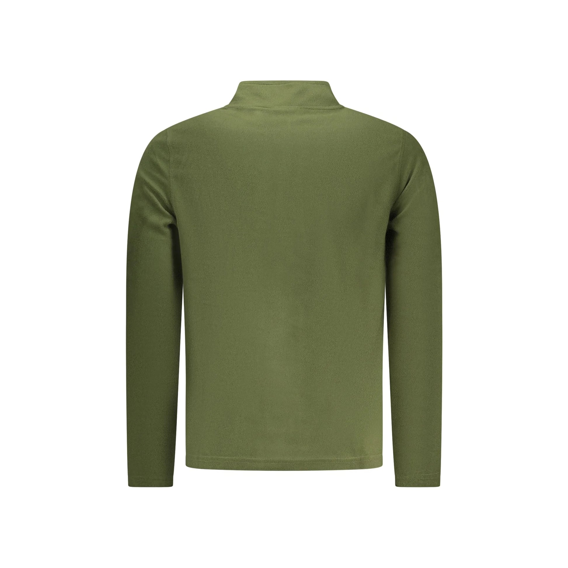 U.S. Grand Felpa Uomo Verde con Mezza Zip Pile Ricamo Logo Felpe - vista 2