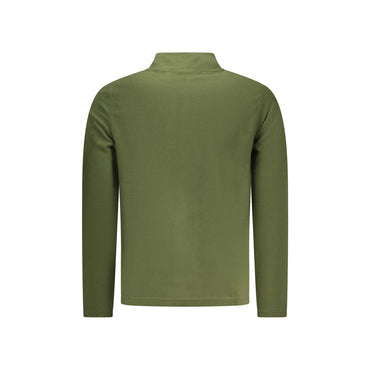 U.S. Grand Felpa Uomo Verde con Mezza Zip Pile Ricamo Logo Felpe - vista 2