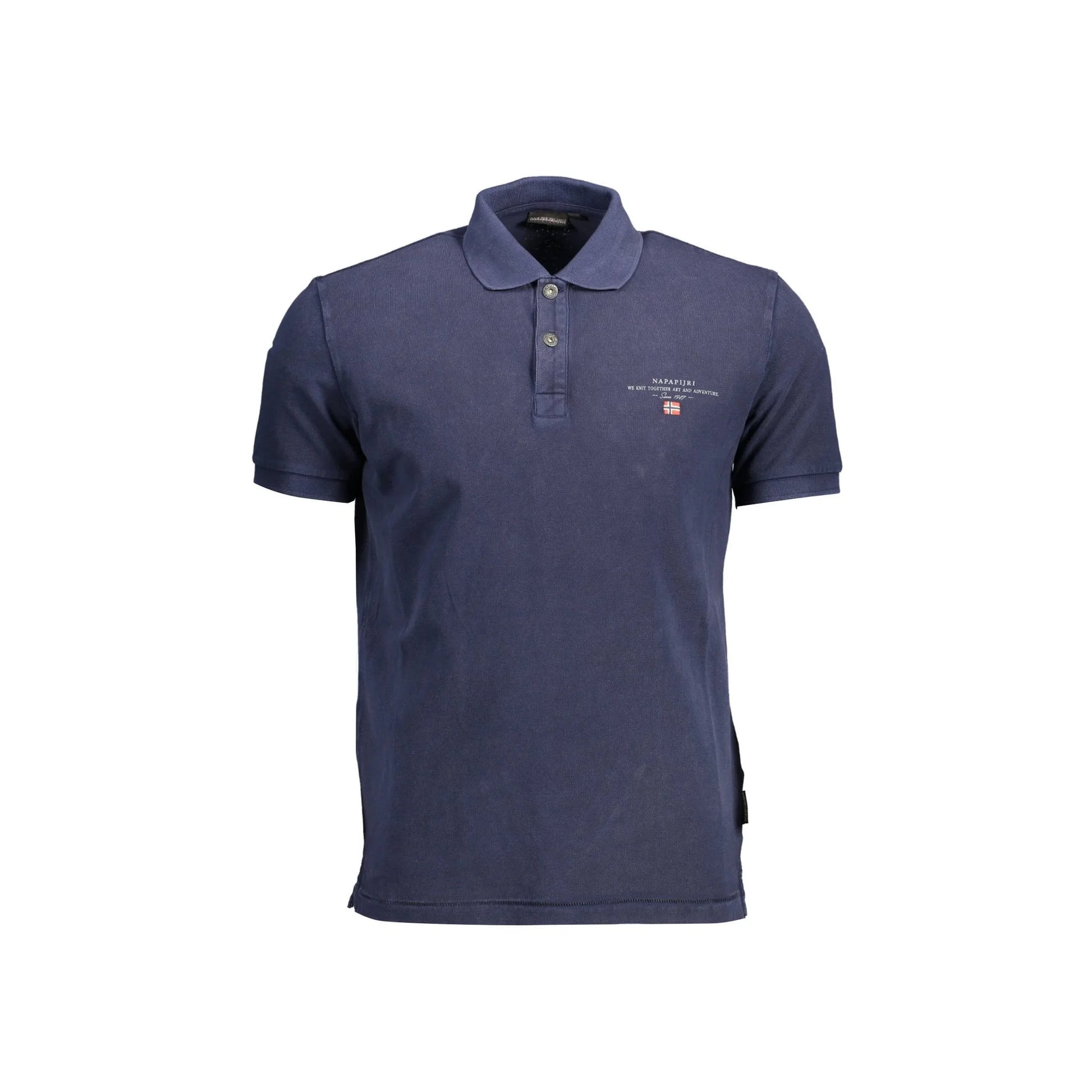 Napapijri Polo Maniche Corte Uomo Blu Stampa/Ricamo/Logo - foto prodotto