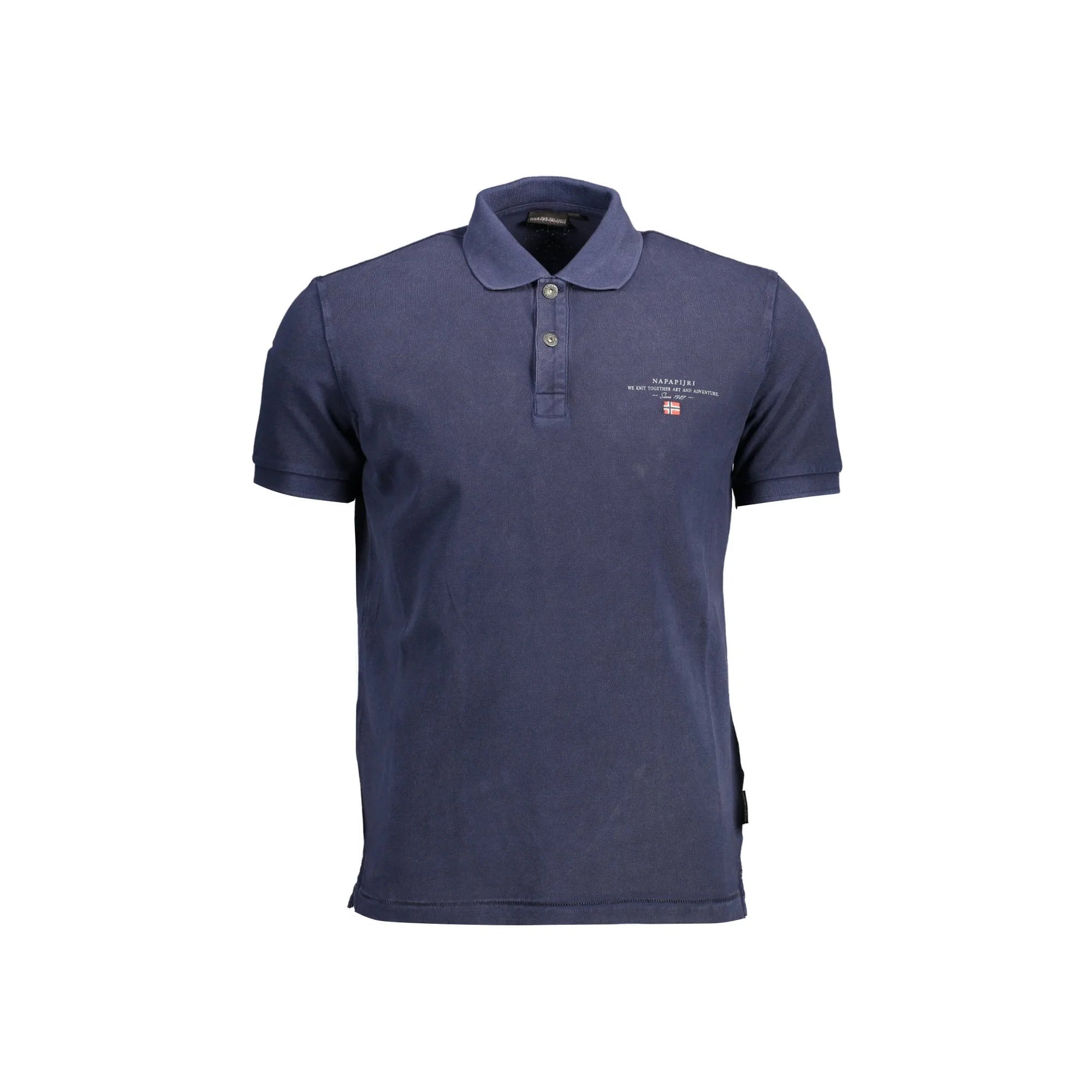Napapijri Polo Maniche Corte Uomo Blu Stampa/Ricamo/Logo - foto prodotto