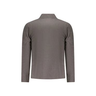 U.S. Grand Felpa Uomo Grigia Zip Pile Ricamo Logo Felpe grigio - vista 2