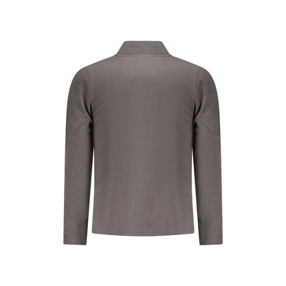 U.S. Grand Felpa Uomo Grigia Zip Pile Ricamo Logo Felpe grigio - vista 2