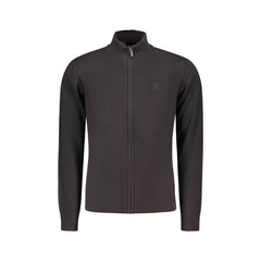 U.S. Grand Suéter Cardigan Hombre Negro Bordado