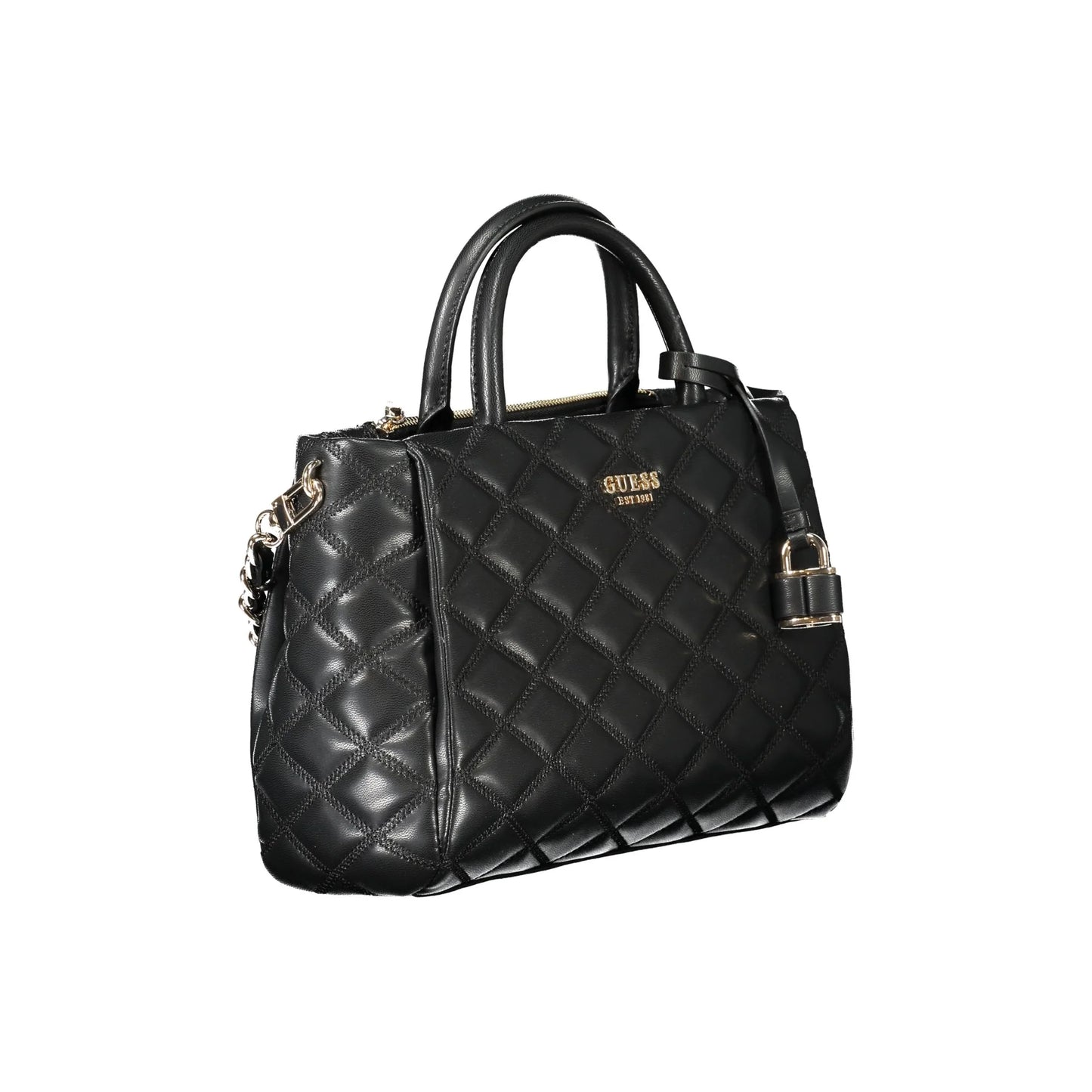 Guess Jeans Borsa a Tracolla Donna Nera Logo Borse nero - vista 3