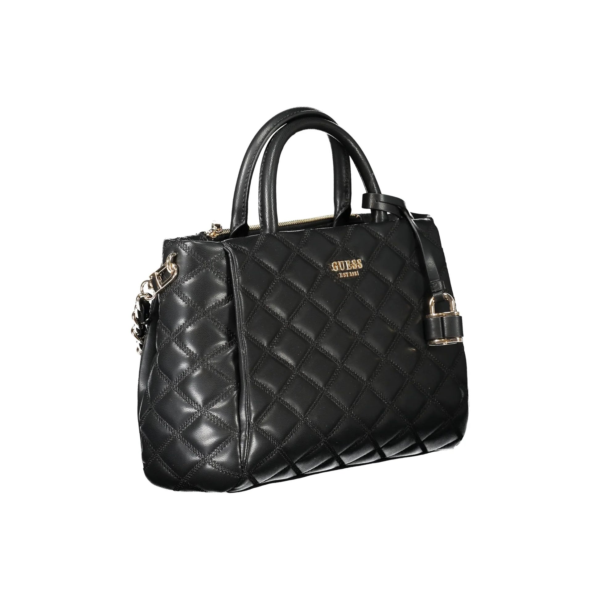 Guess Jeans Borsa a Tracolla Donna Nera Logo Borse nero - vista 3