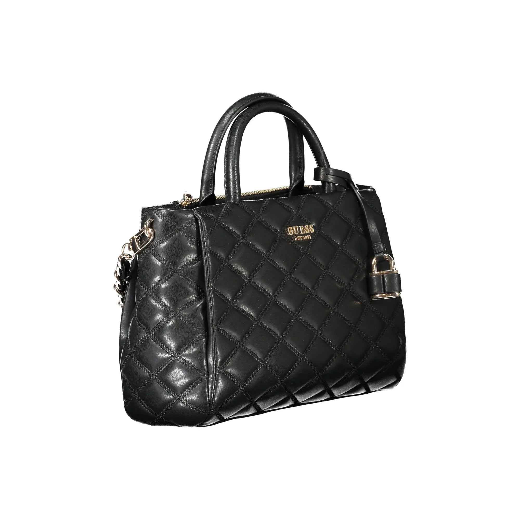 Guess Jeans Borsa a Tracolla Donna Nera Logo Borse nero - vista 3
