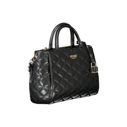 Guess Jeans Borsa a Tracolla Donna Nera Logo Borse nero - vista 3