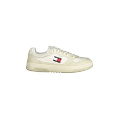 TOMMY HILFIGER Παπούτσια αθλητικά ανδρικά μπεζ με κρέμα λεπτομέρειες