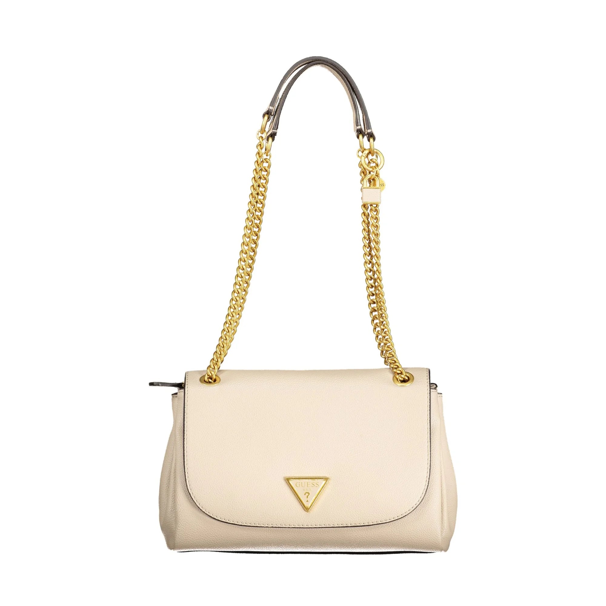 GUESS JEANS Borsa Donna Beige Cosette a Tracolla con Catena e Doppio Scomparto Borse - foto prodotto