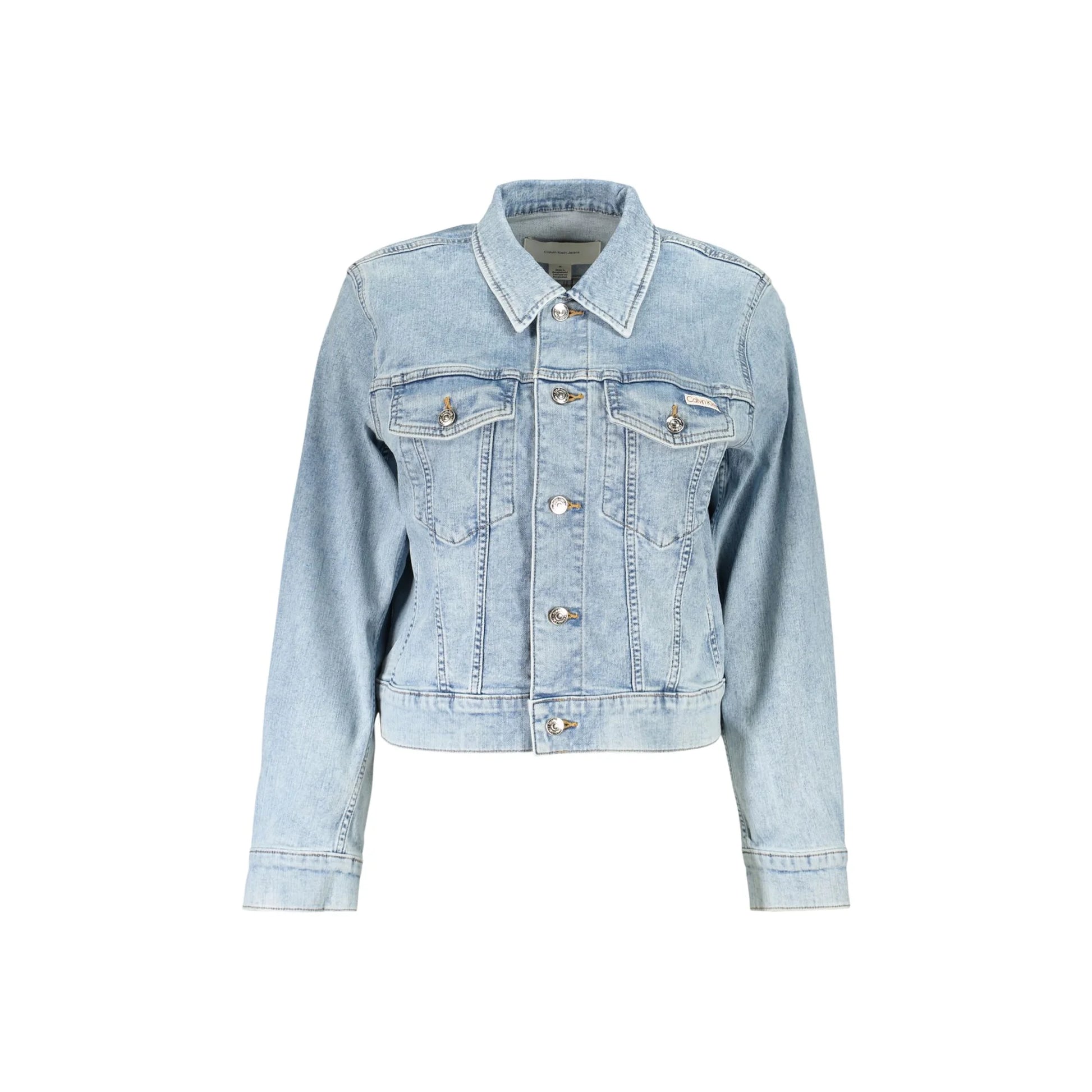 CALVIN KLEIN GIUBBOTTO IN JEANS DONNA AZZURRO