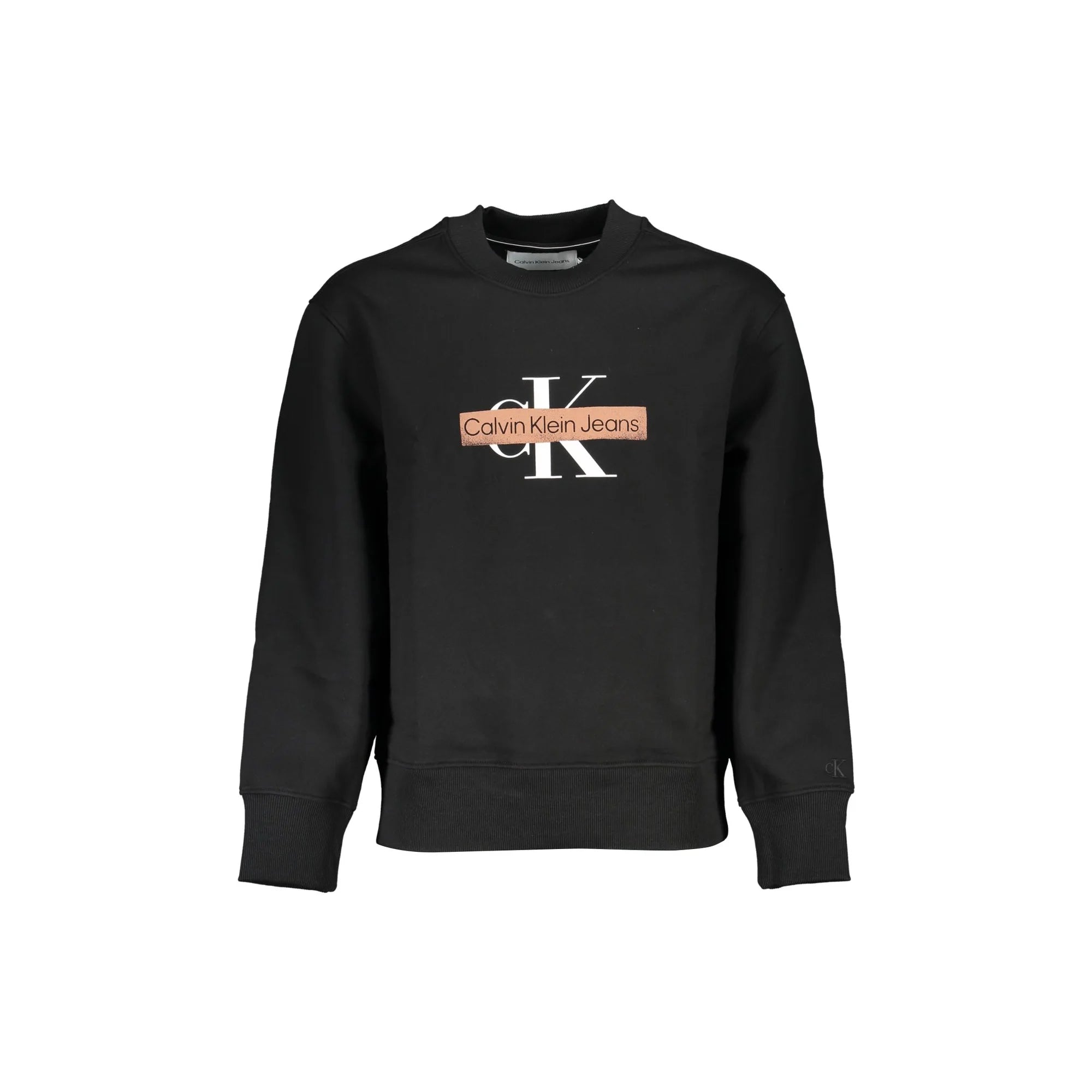 CALVIN KLEIN FELPA SENZA ZIP UOMO NERO