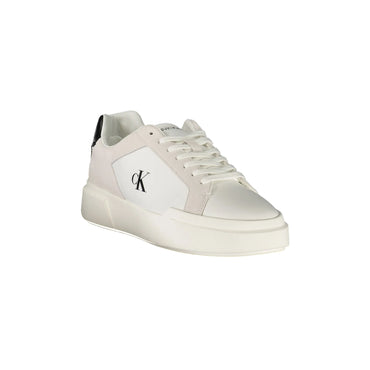 CALVIN KLEIN Sneakers Uomo Bianche con Lacci e Dettagli Neri nero - vista 2