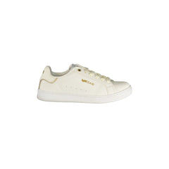 Gas White Logo Print Sneakers for Women
