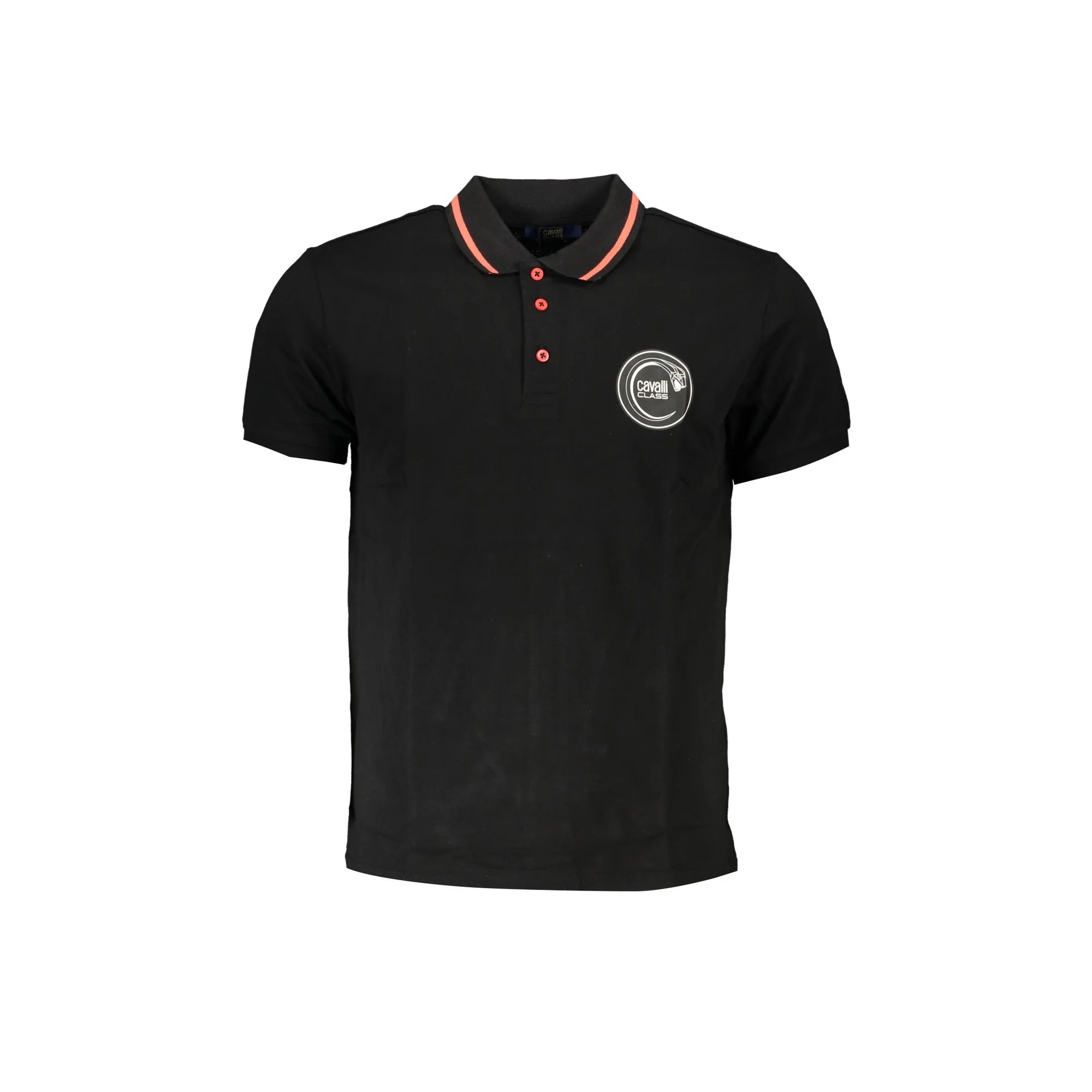 CAVALLI CLASS POLO MANICHE CORTE UOMO NERO