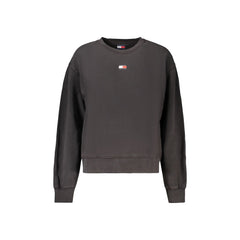 Tommy Hilfiger Felpa Maniche Lunghe Donna Nera Logo