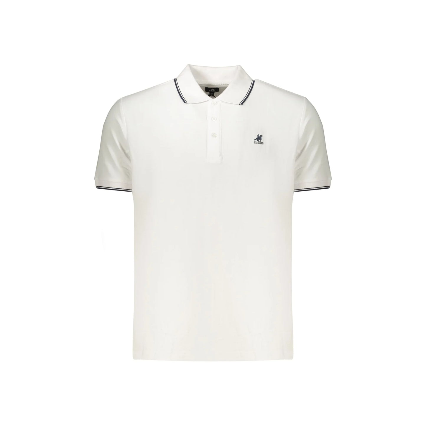 U.S. GRAND POLO MANICHE CORTE UOMO BIANCO