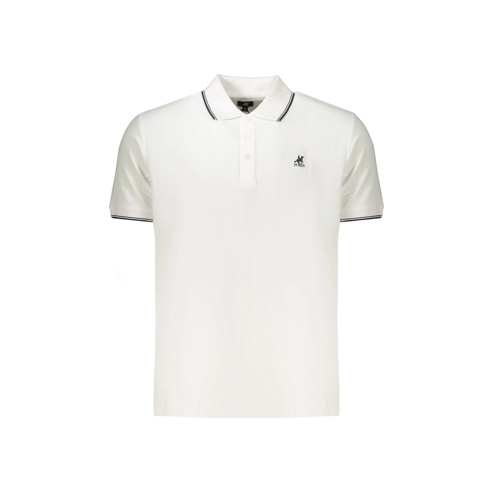 U.S. GRAND POLO MANICHE CORTE UOMO BIANCO