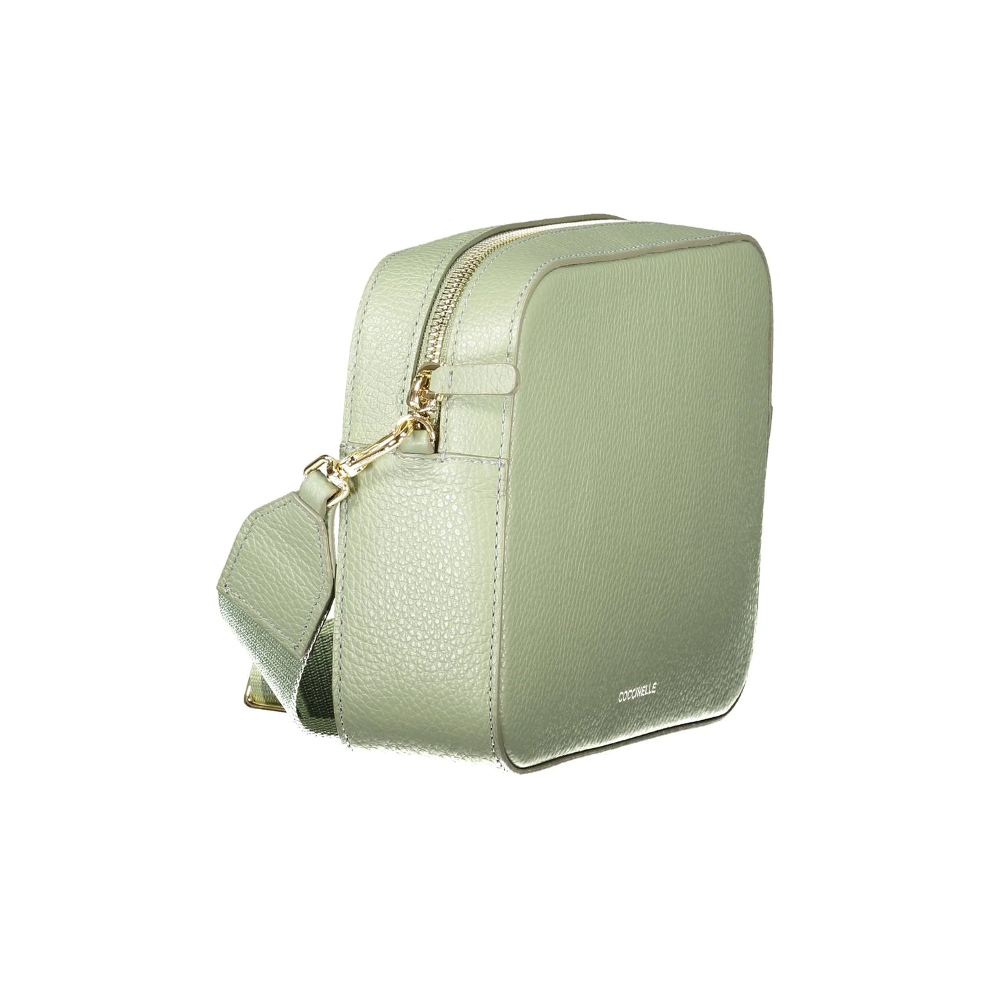 Coccinelle Borsa Donna Verde Mini Tebe Tracolla Pelle Zip Logo Borse - vista 3