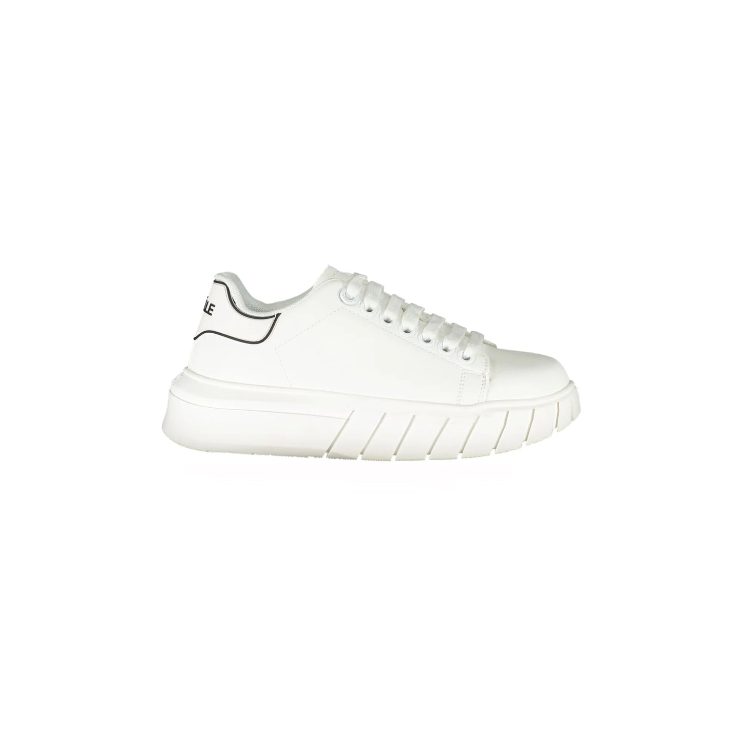 GAELLE PARIS Scarpe Sneakers Donna Bianche con Dettagli a Contrasto Bianco - foto prodotto
