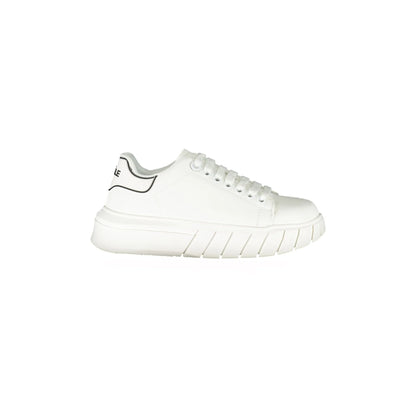 GAELLE PARIS Scarpe Sneakers Donna Bianche con Dettagli a Contrasto Bianco - foto prodotto