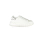 GAELLE PARIS Scarpe Sneakers Donna Bianche con Dettagli a Contrasto Bianco - foto prodotto