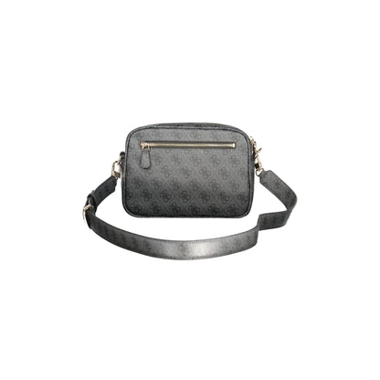 Guess Jeans Borsa a Tracolla Donna Nera Logo Borse nero - vista 2