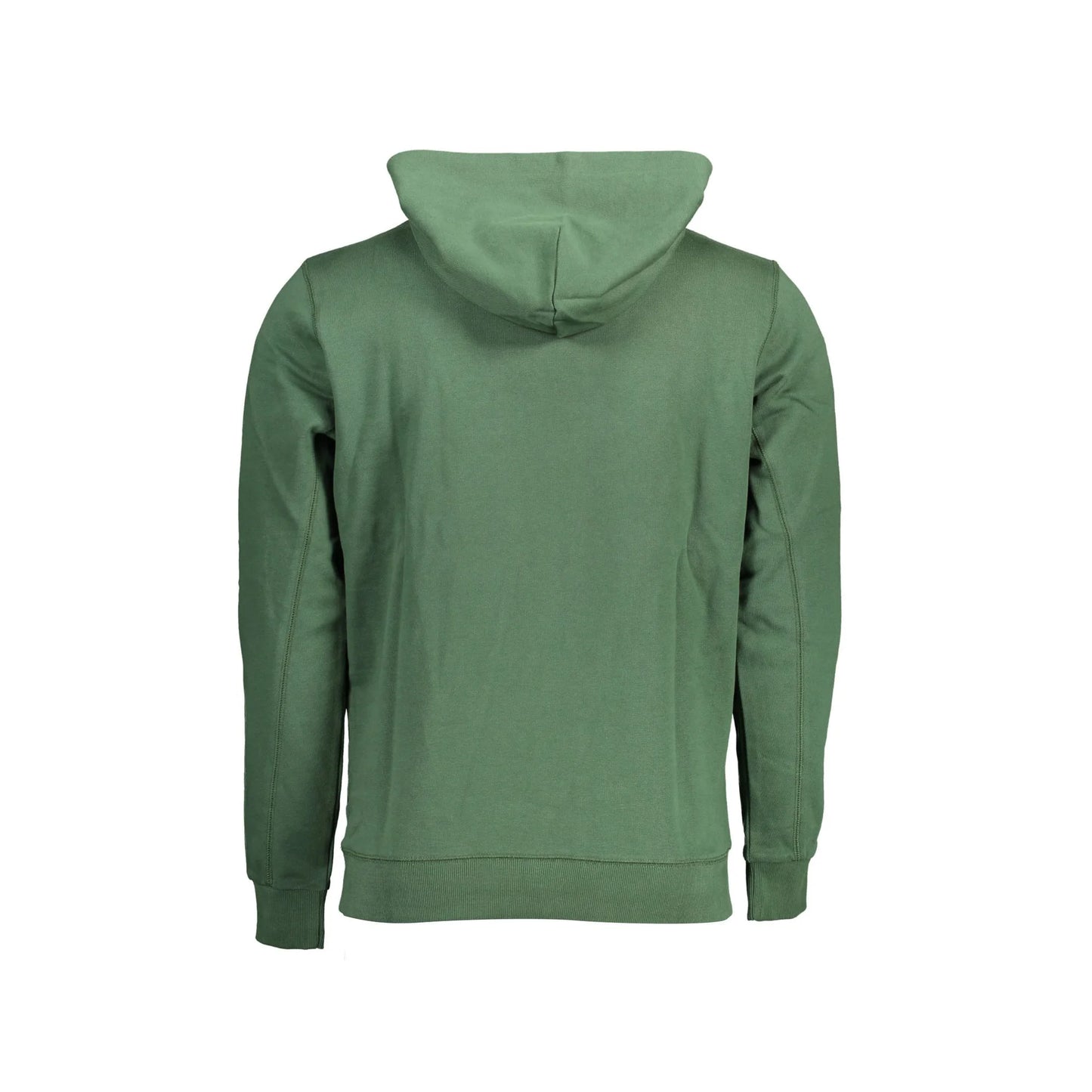 U.S. Polo Felpa Uomo Verde Cappuccio Dettagli Contrasto Logo Felpe - vista 2